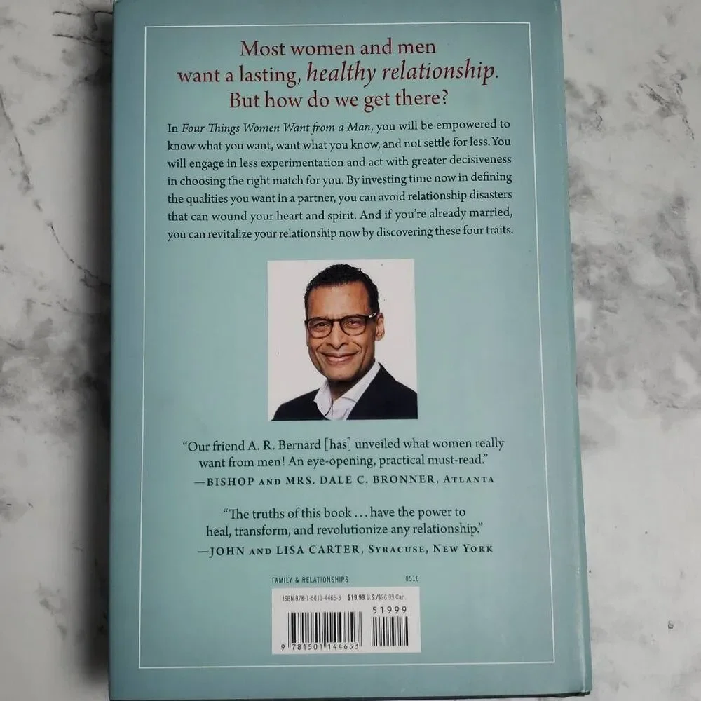 SIGNED by Author Four Things A‎ Woman Wants from a Man Book Signed by author  By